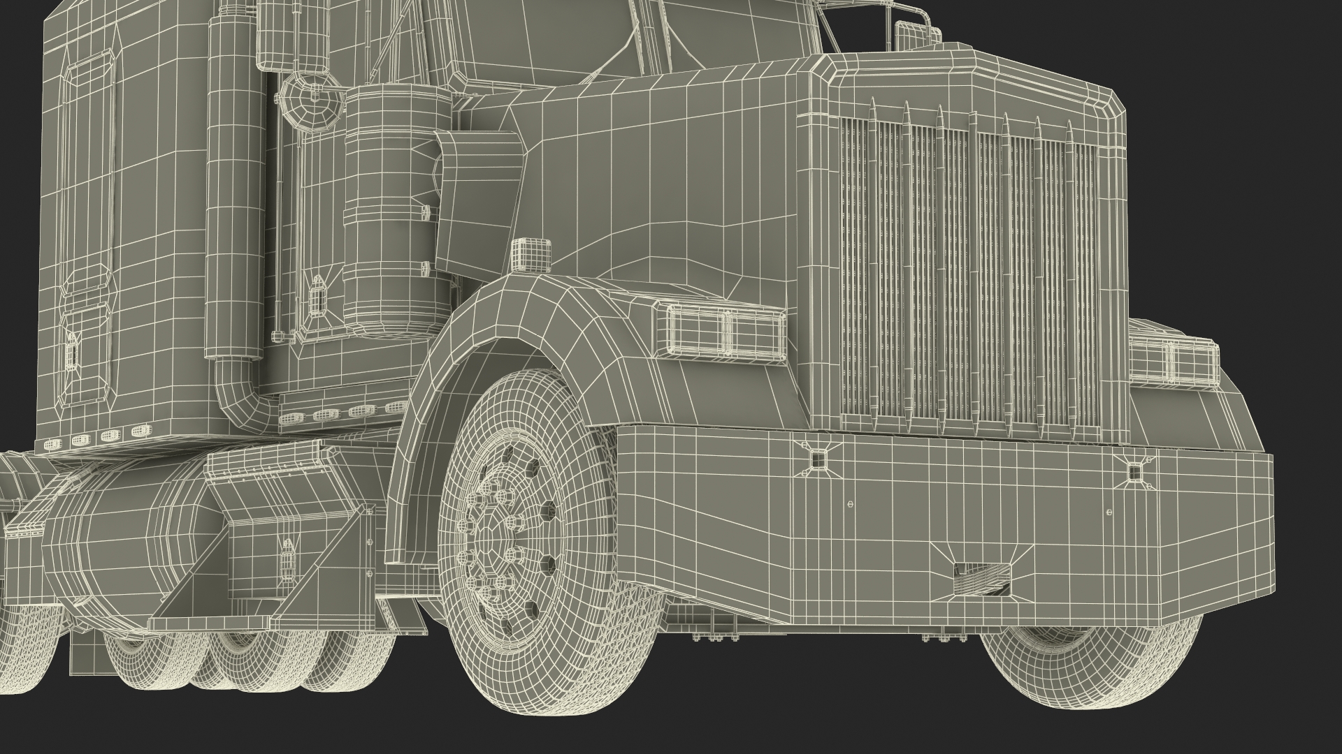3D Semi Trailer Truck model