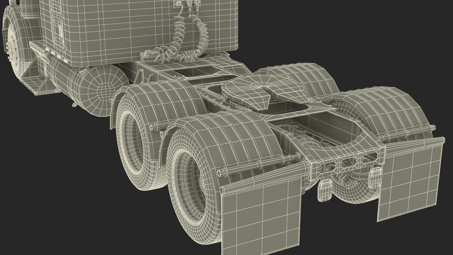 3D Semi Trailer Truck model