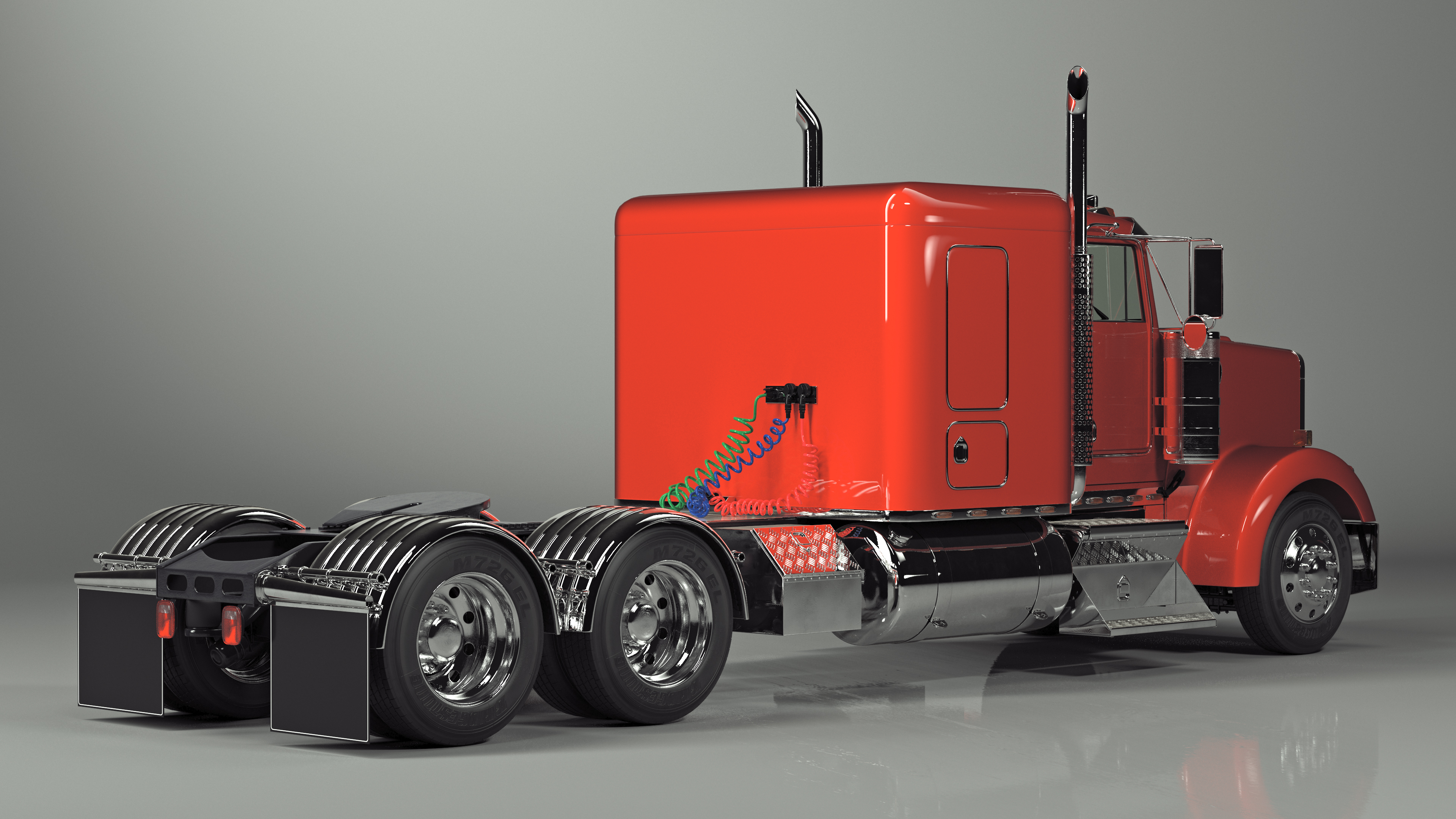 3D Semi Trailer Truck model