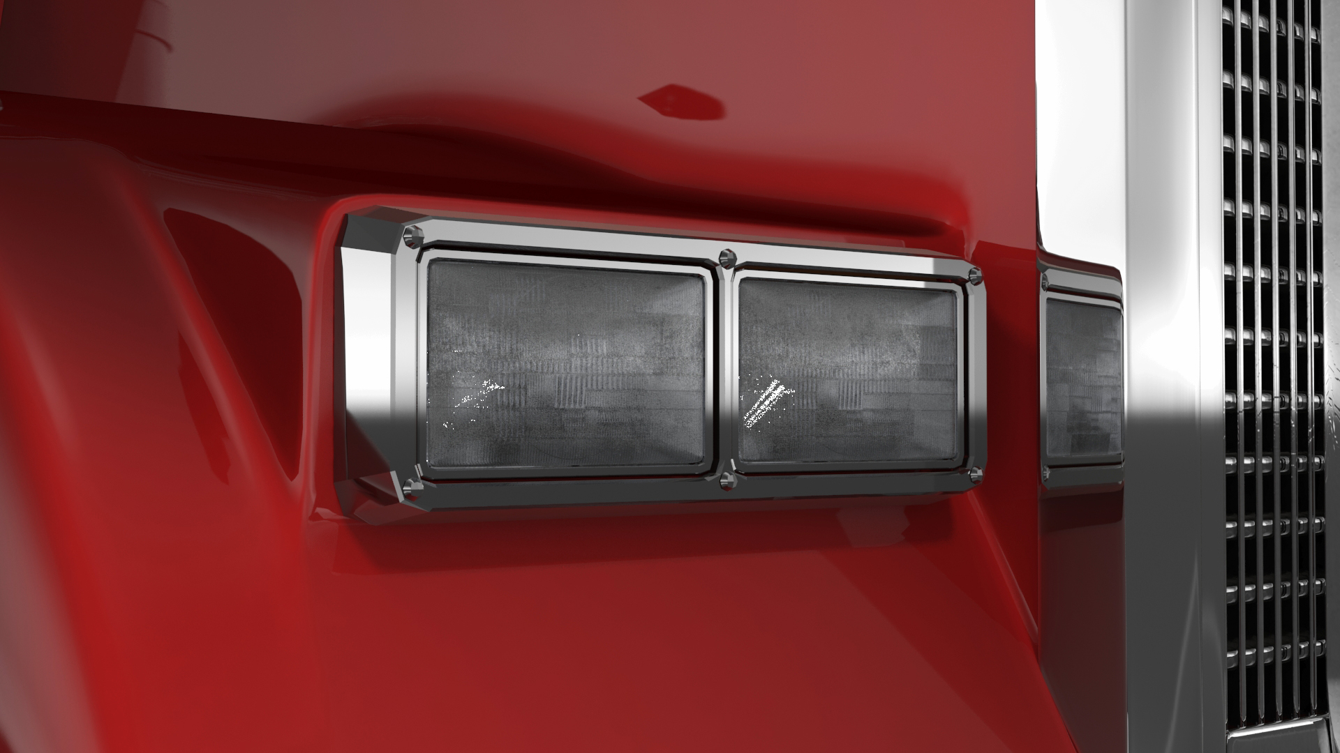 3D Semi Trailer Truck model