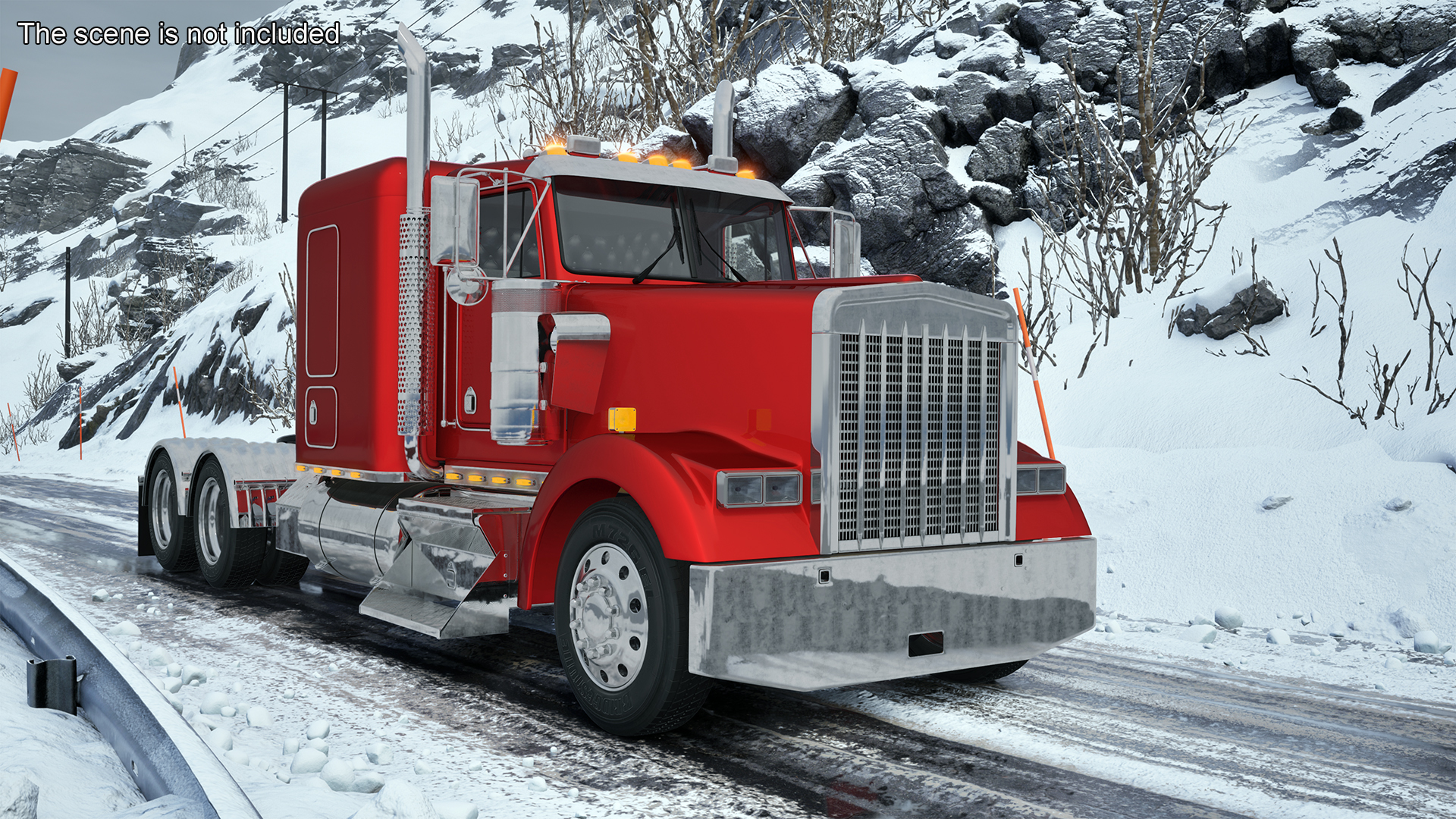 3D Semi Trailer Truck model
