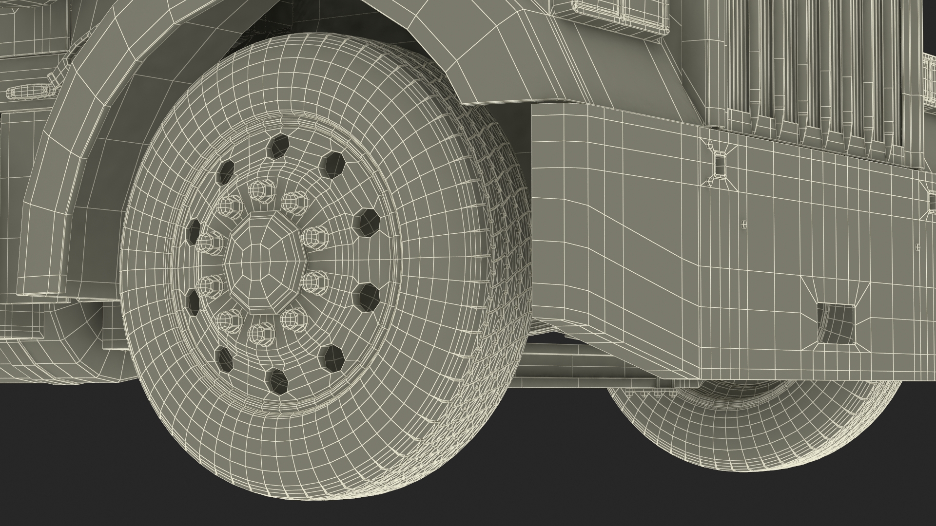 3D Semi Trailer Truck model