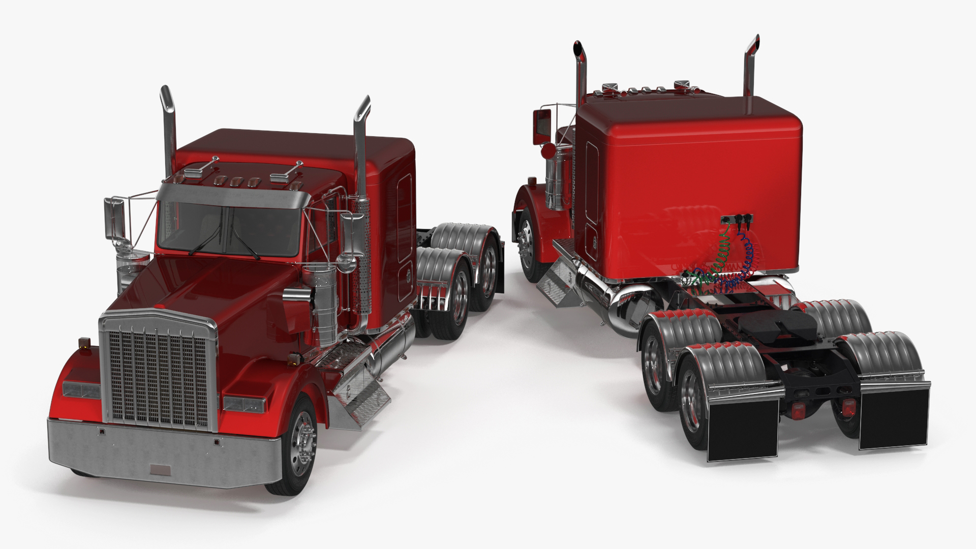 3D Semi Trailer Truck model