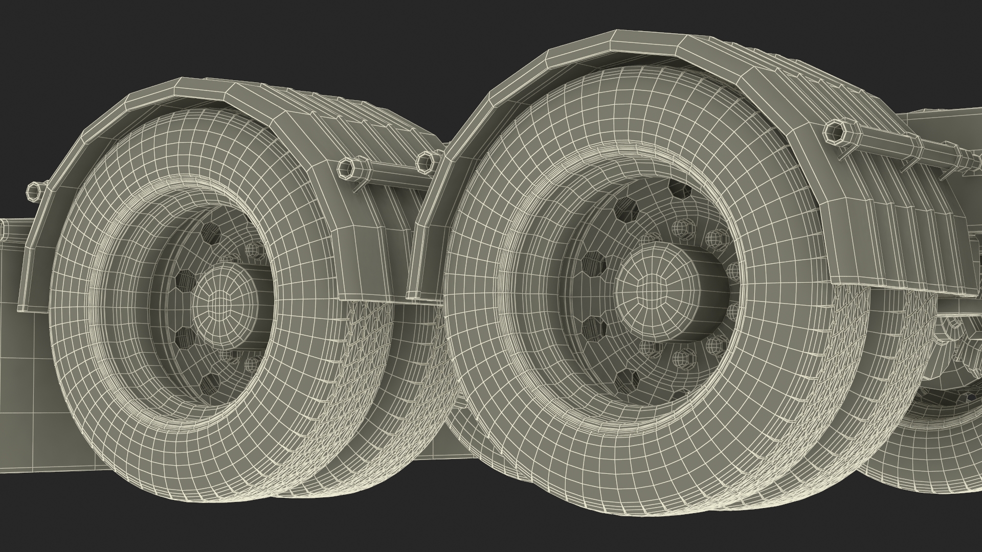 3D Semi Trailer Truck model