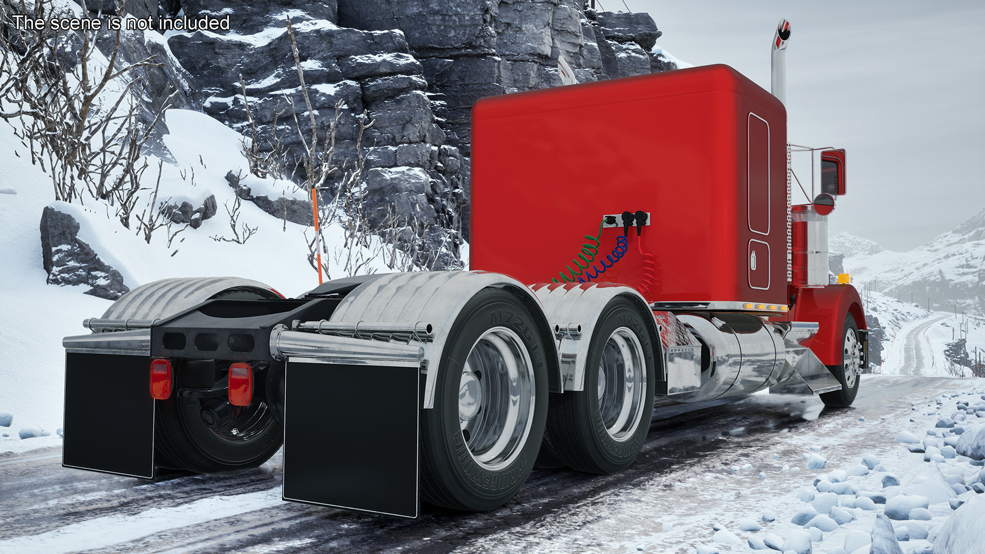 3D Semi Trailer Truck model