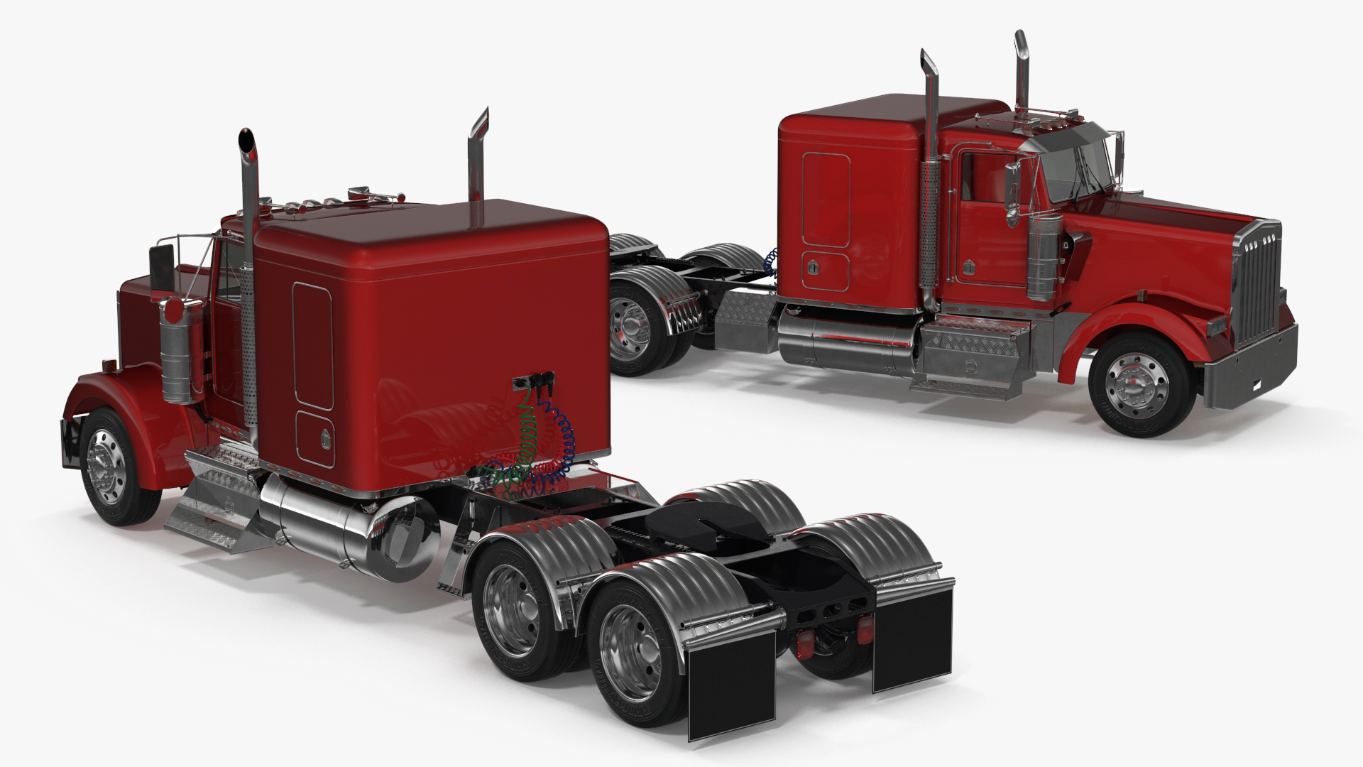3D Semi Trailer Truck model