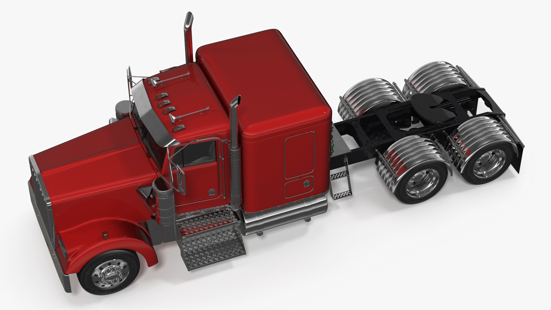 3D Semi Trailer Truck model