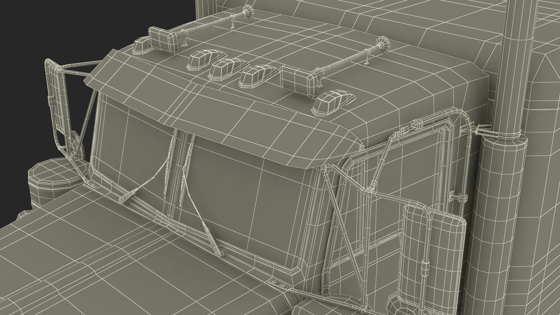 3D Semi Trailer Truck model