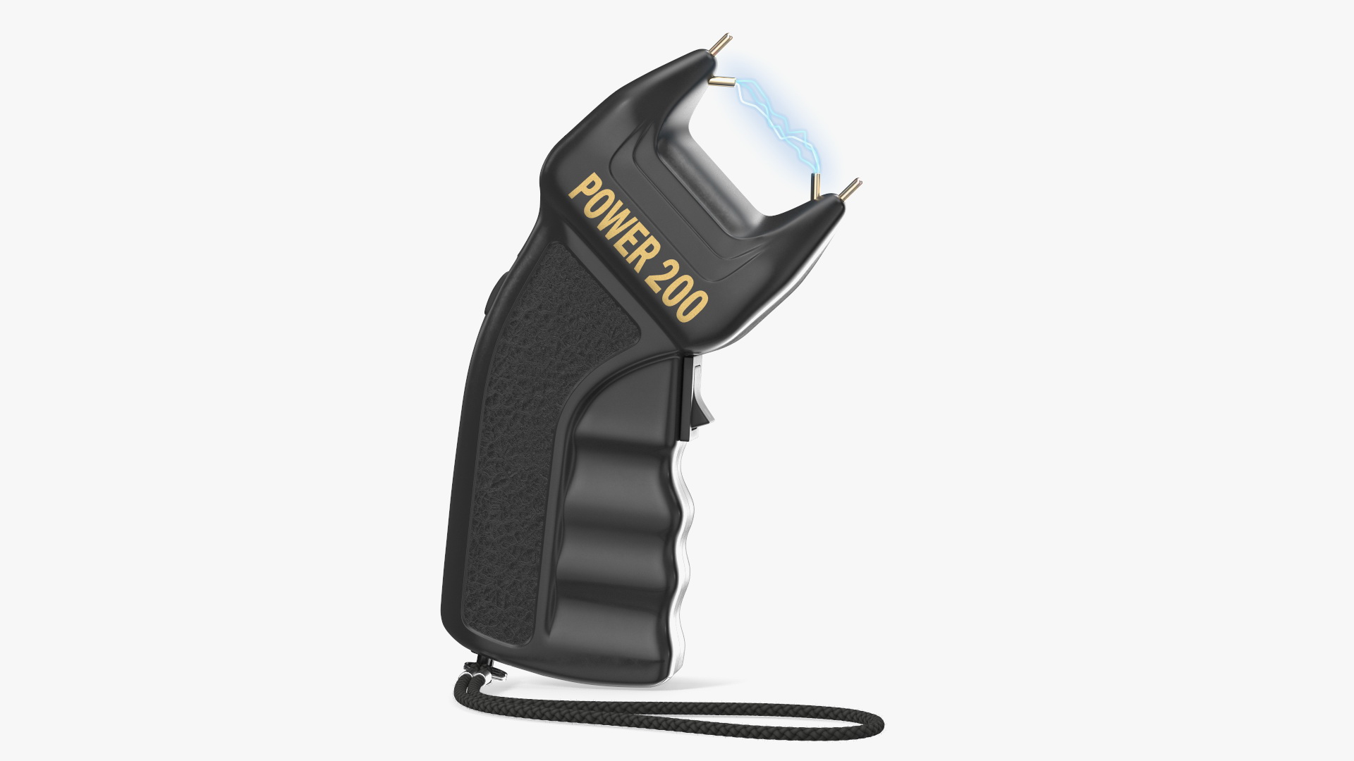 3D model Stun Gun Power 200 with Electrical Charge Fur
