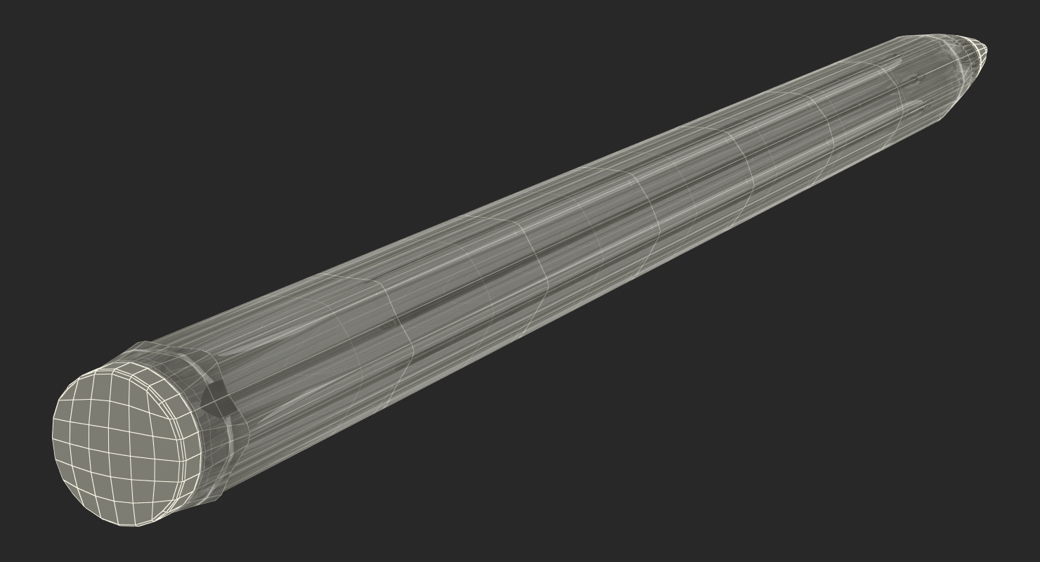 3D Common Plastic Pen model