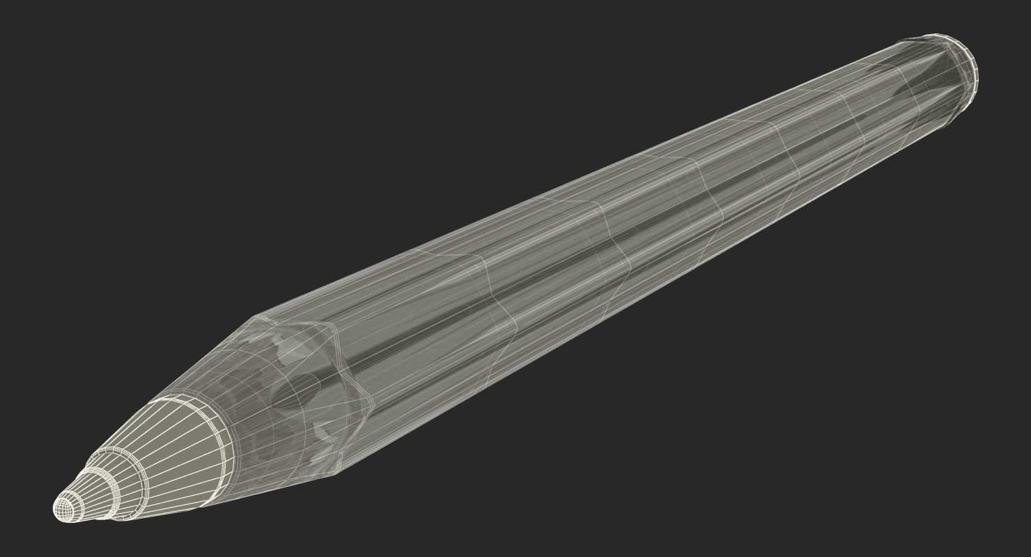 3D Common Plastic Pen model