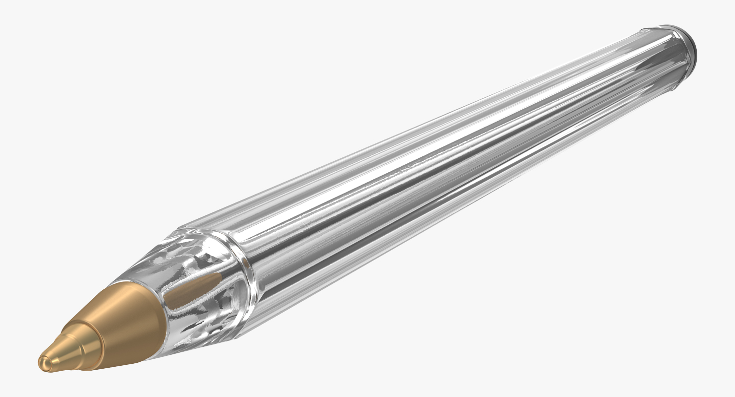 3D Common Plastic Pen model