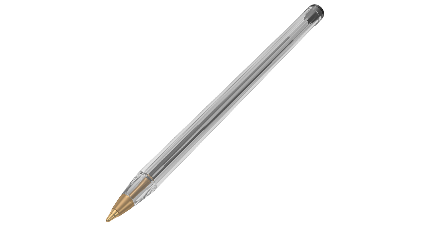 3D Common Plastic Pen model