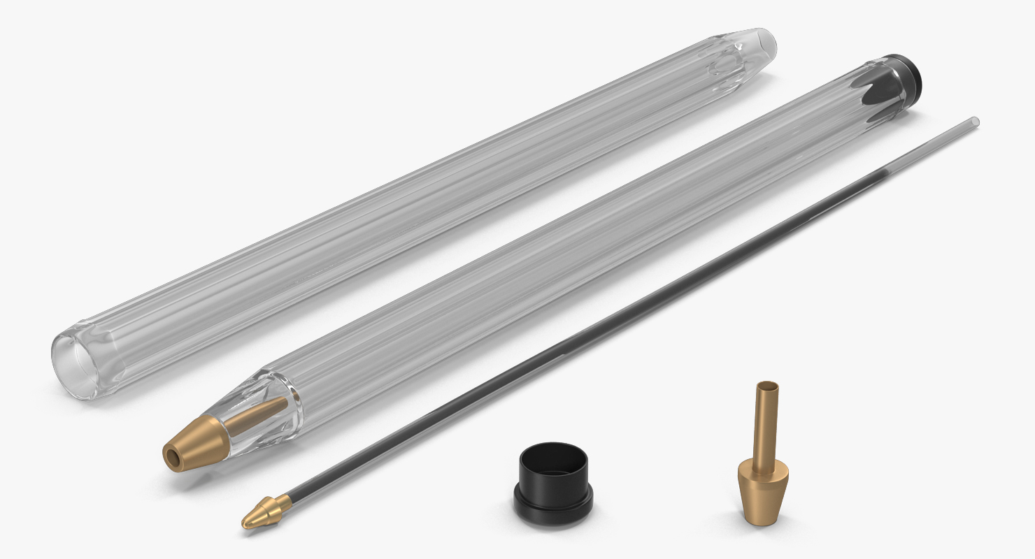 3D Common Plastic Pen model