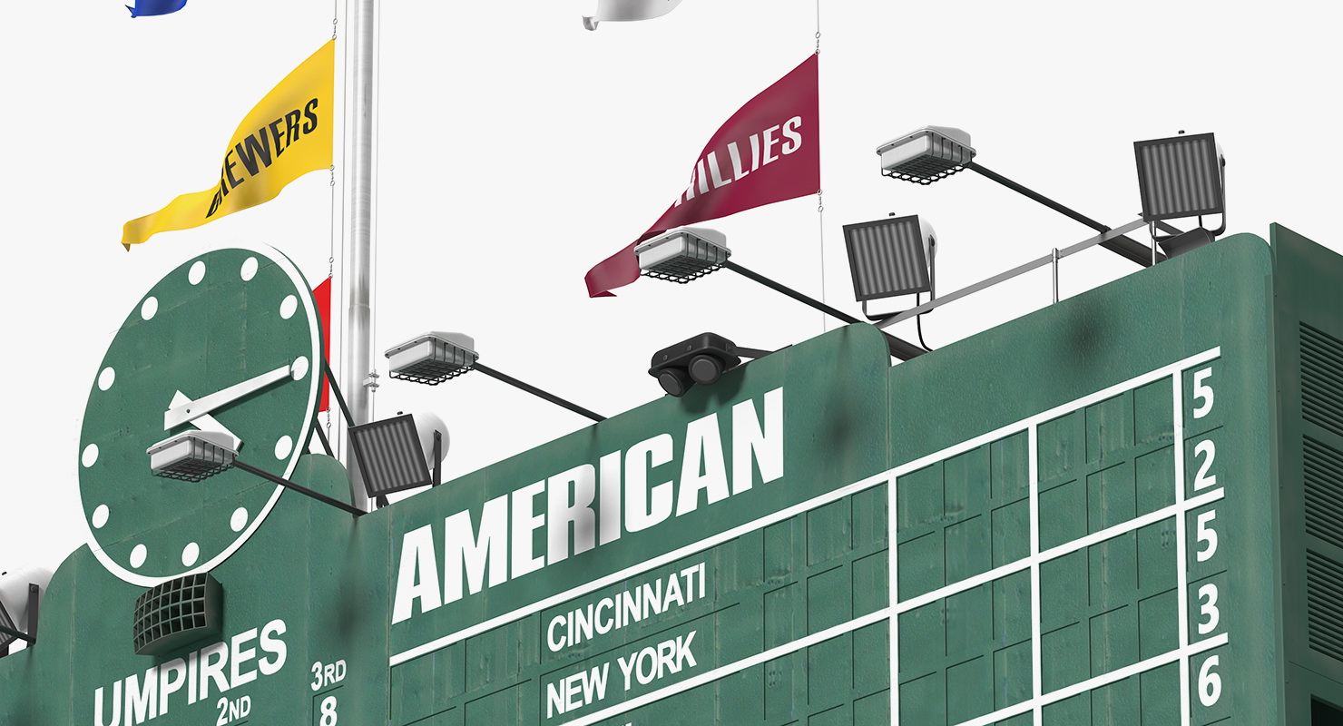 Wrigley Field Scoreboard 3D model