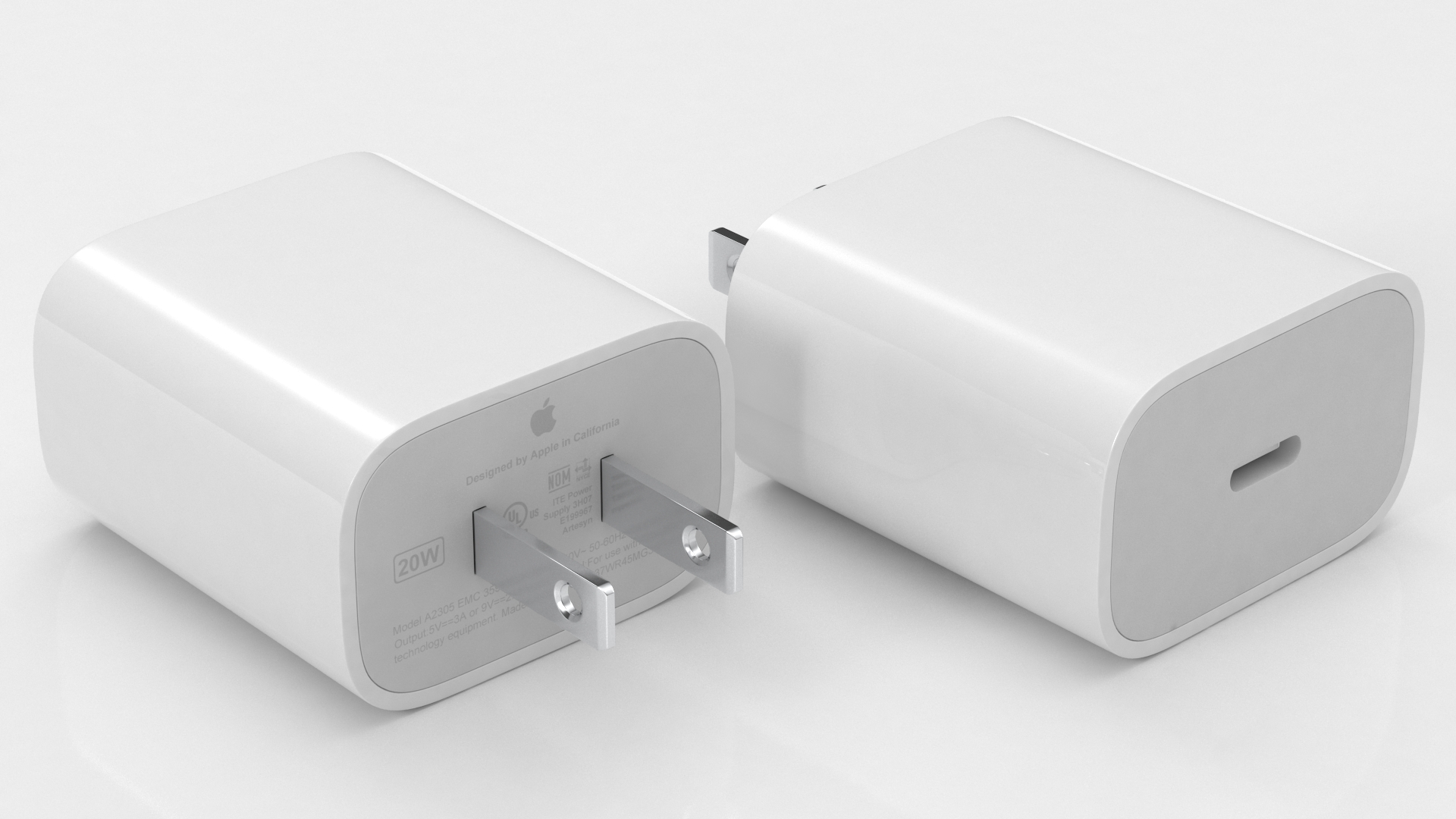 Apple 20W Type C Fast Charger 3D model