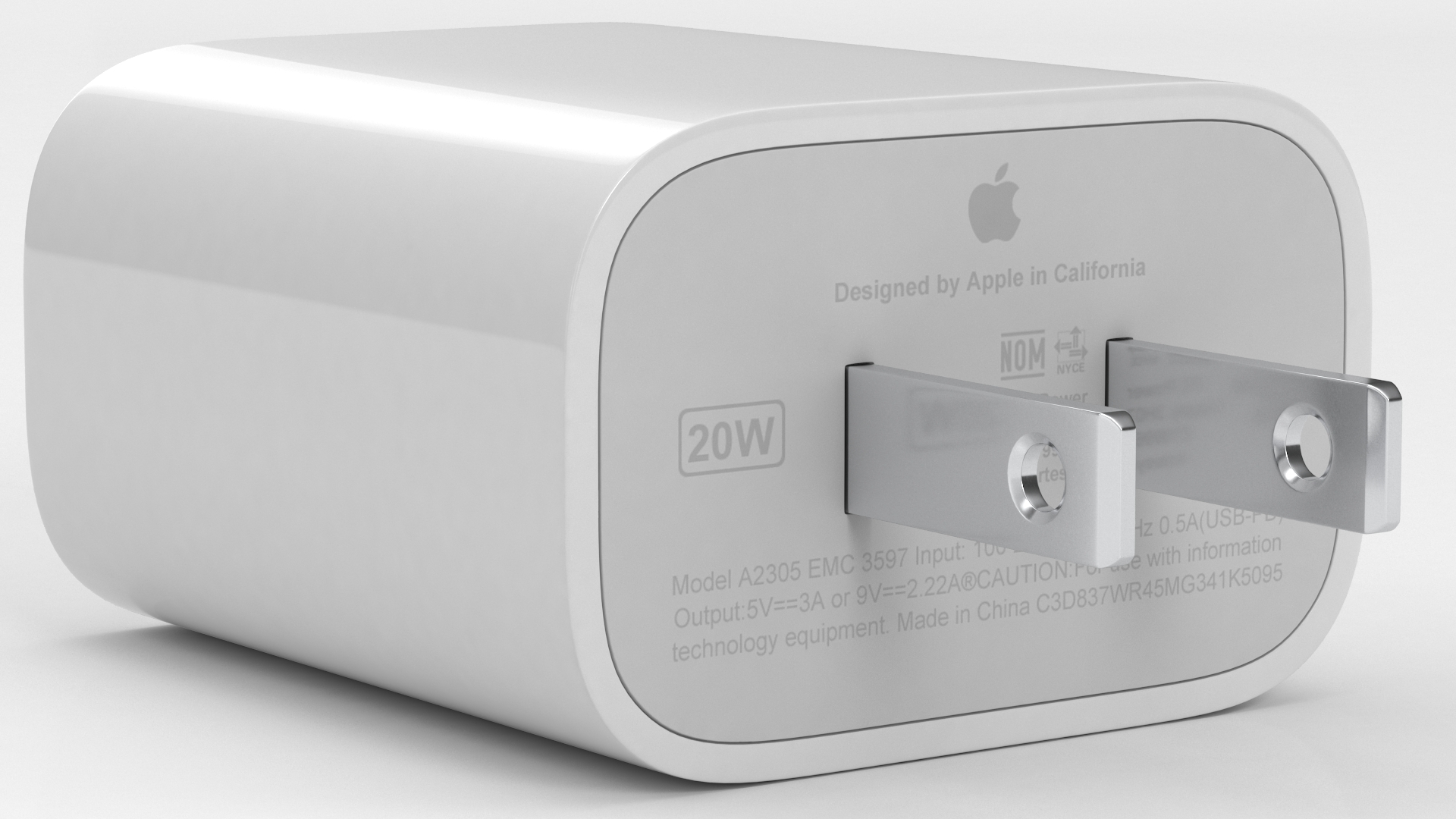Apple 20W Type C Fast Charger 3D model