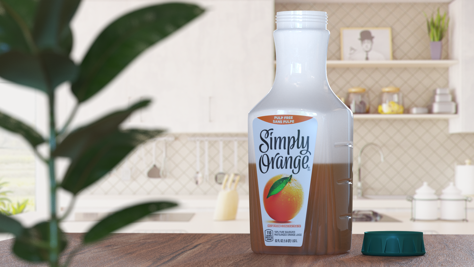 Fruit Drink Simply Orange Open, view 9