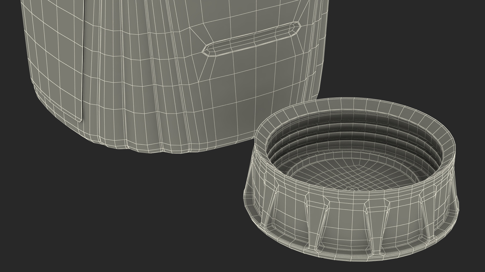 3D model Fruit Drink Simply Orange Open