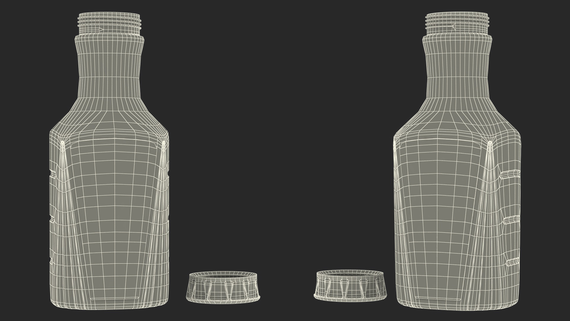3D model Fruit Drink Simply Orange Open