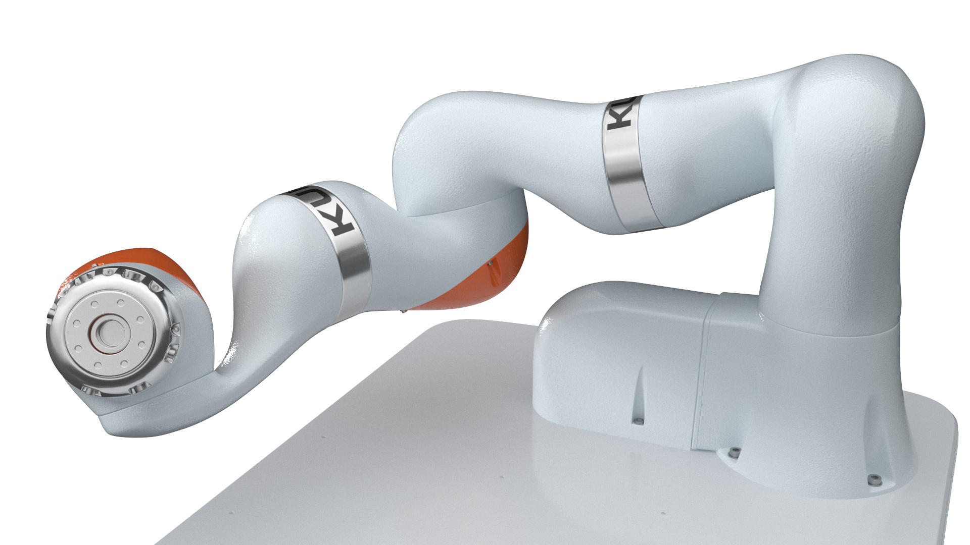 Mobile Robot KUKA KMR Iiwa Rigged for Maya 3D