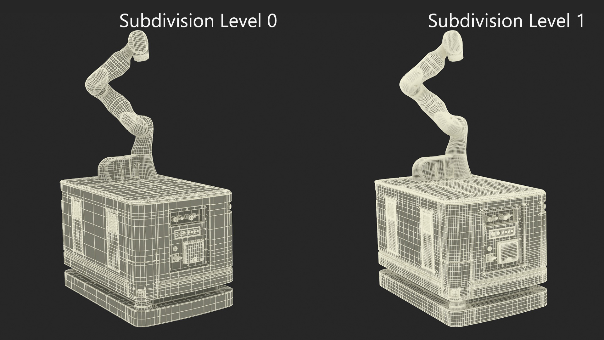 Mobile Robot KUKA KMR Iiwa Rigged for Maya 3D