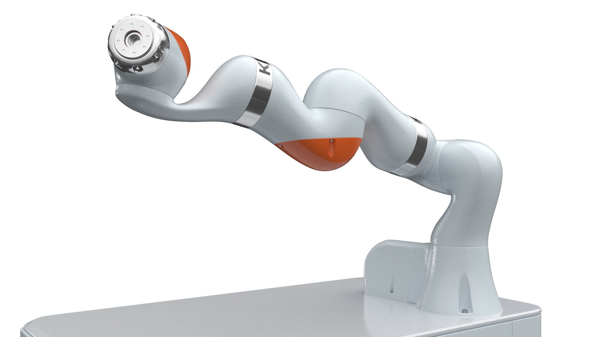 Mobile Robot KUKA KMR Iiwa Rigged for Maya 3D