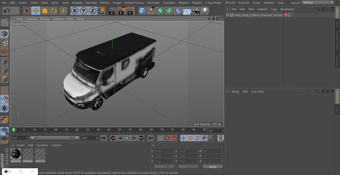 3D model Iveco Daily 6 INKAS Armored Vehicle
