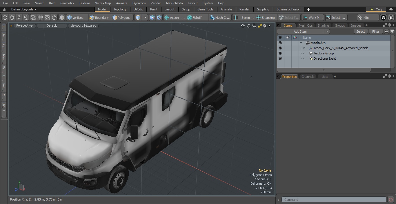 3D model Iveco Daily 6 INKAS Armored Vehicle