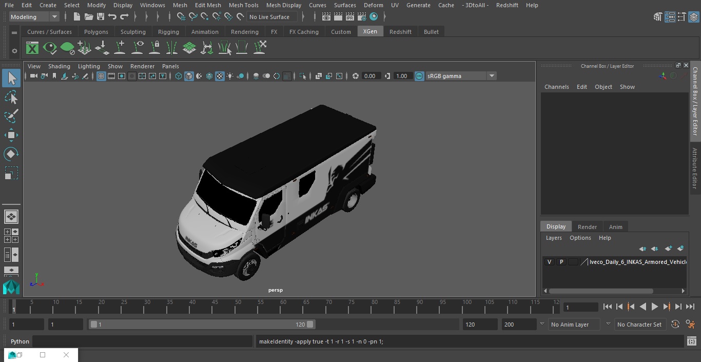 3D model Iveco Daily 6 INKAS Armored Vehicle