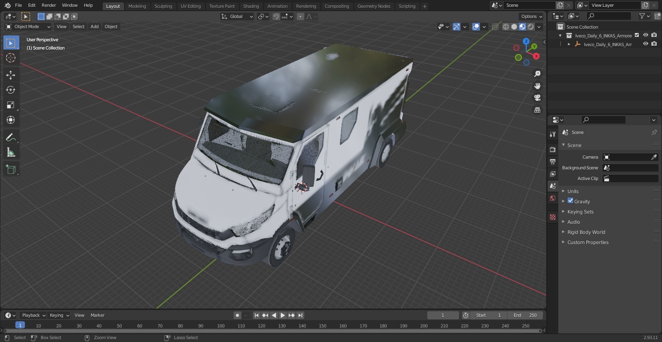 3D model Iveco Daily 6 INKAS Armored Vehicle