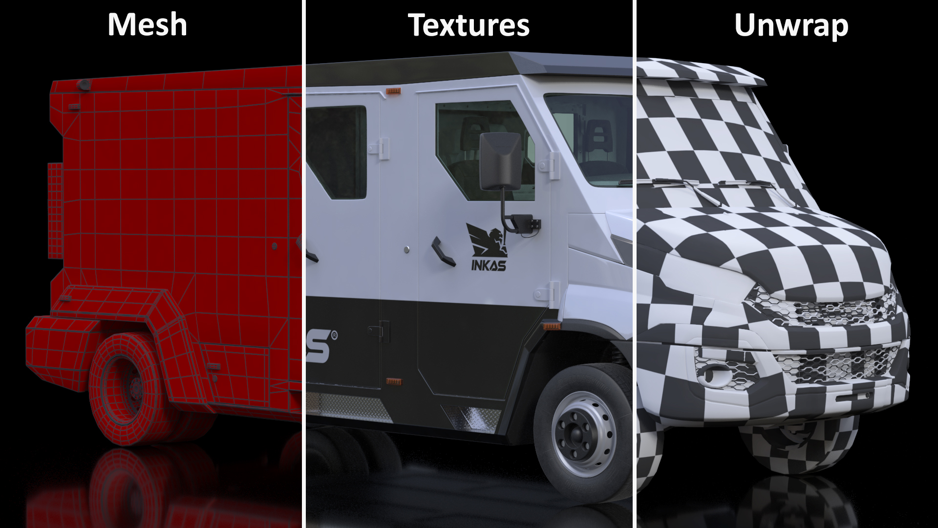 3D model Iveco Daily 6 INKAS Armored Vehicle