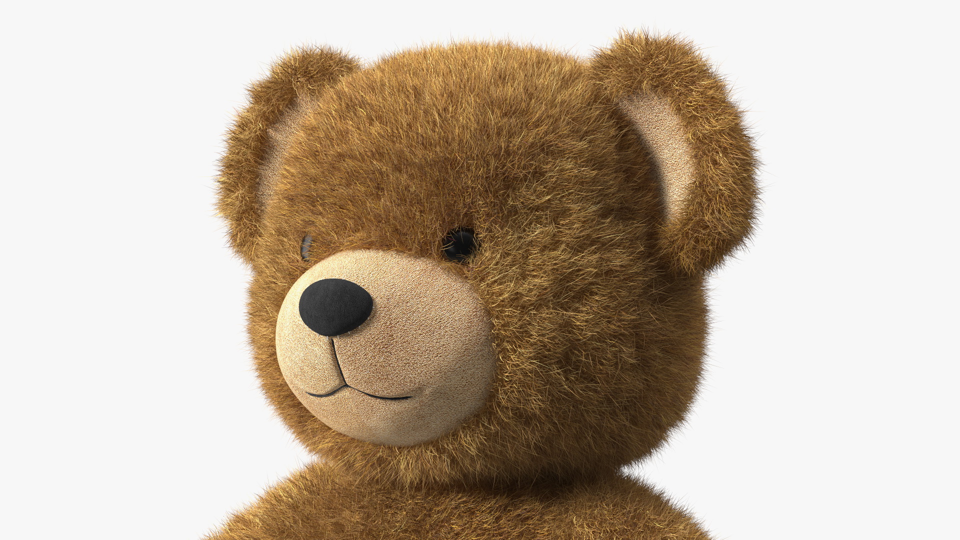 3D model Teddy Bear Brown Fur
