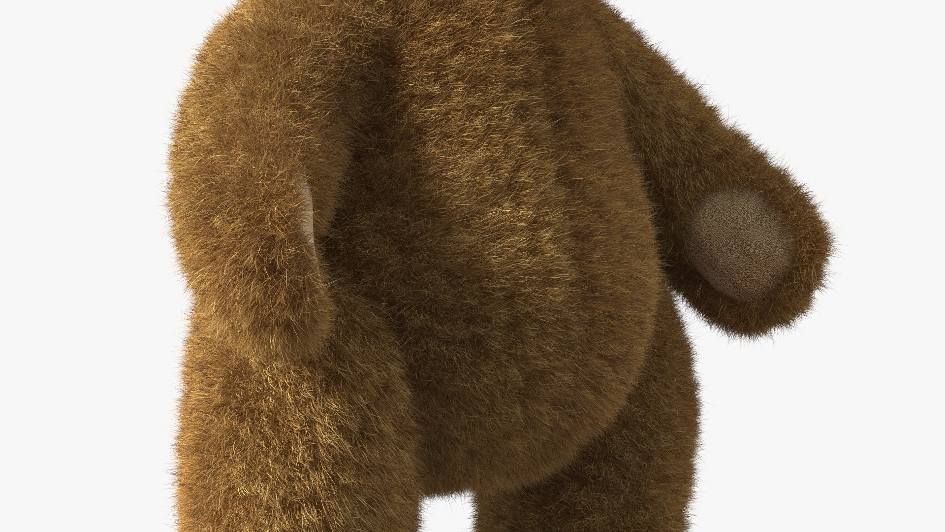 3D model Teddy Bear Brown Fur