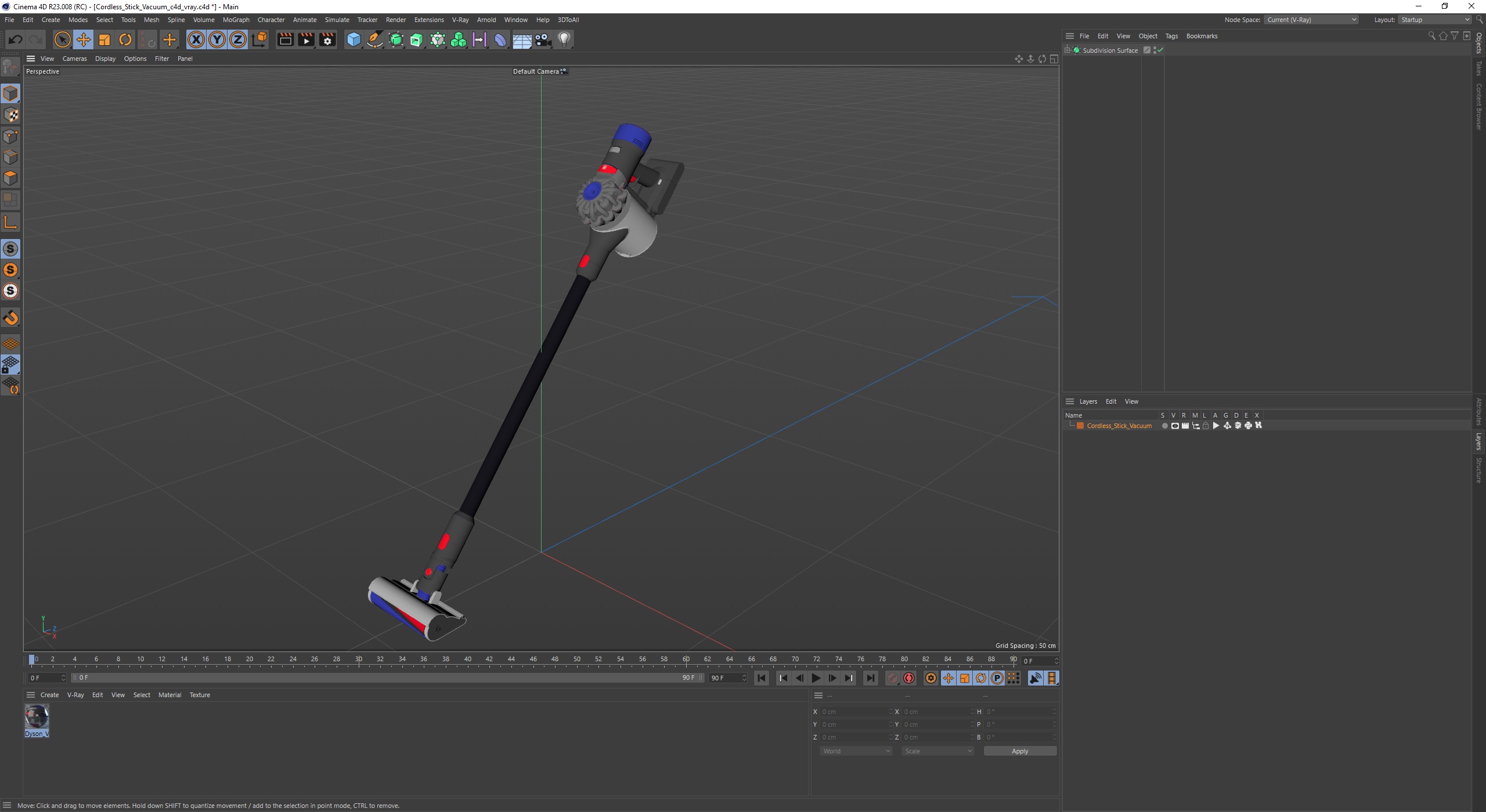 3D Cordless Stick Vacuum