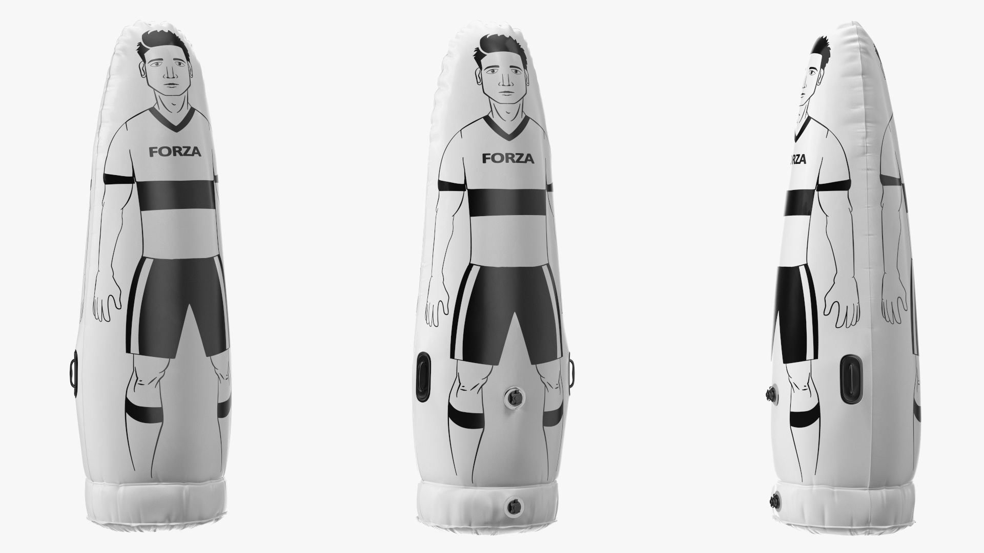 3D Forza Pro Soccer Air Mannequin Senior White model