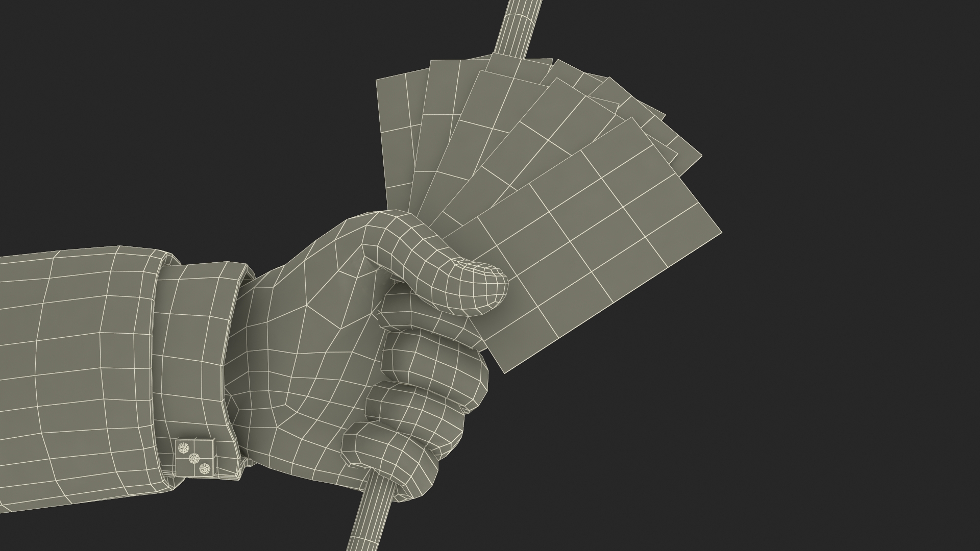 3D Mr Monopoly Handshake Pose