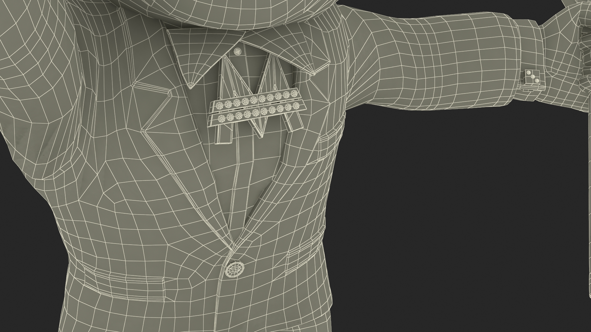 3D Mr Monopoly Handshake Pose