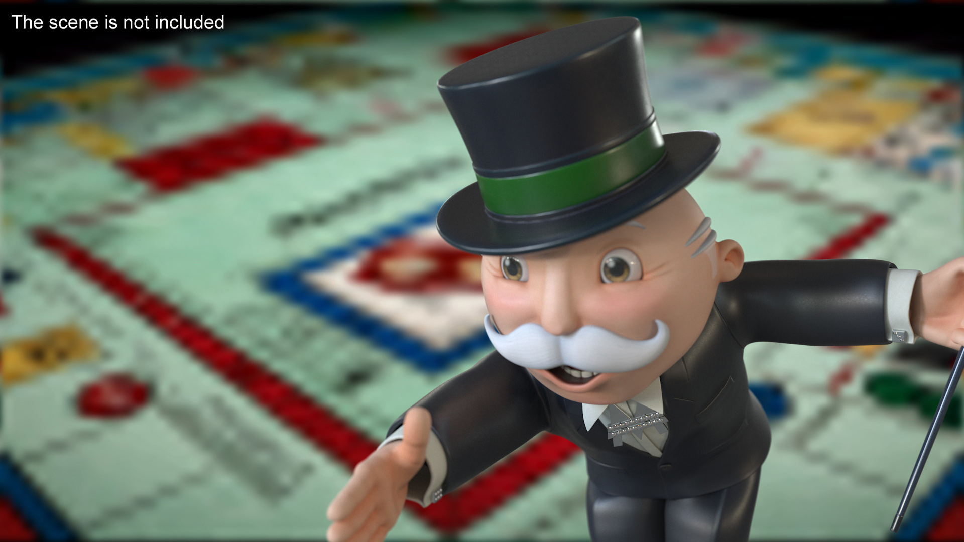 3D Mr Monopoly Handshake Pose