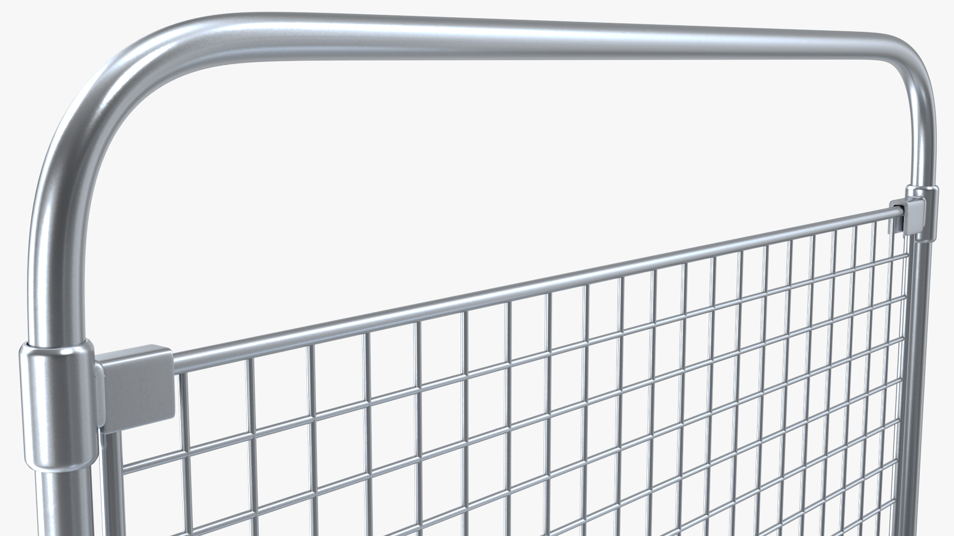 3D Platform Trolley with Two Railing model