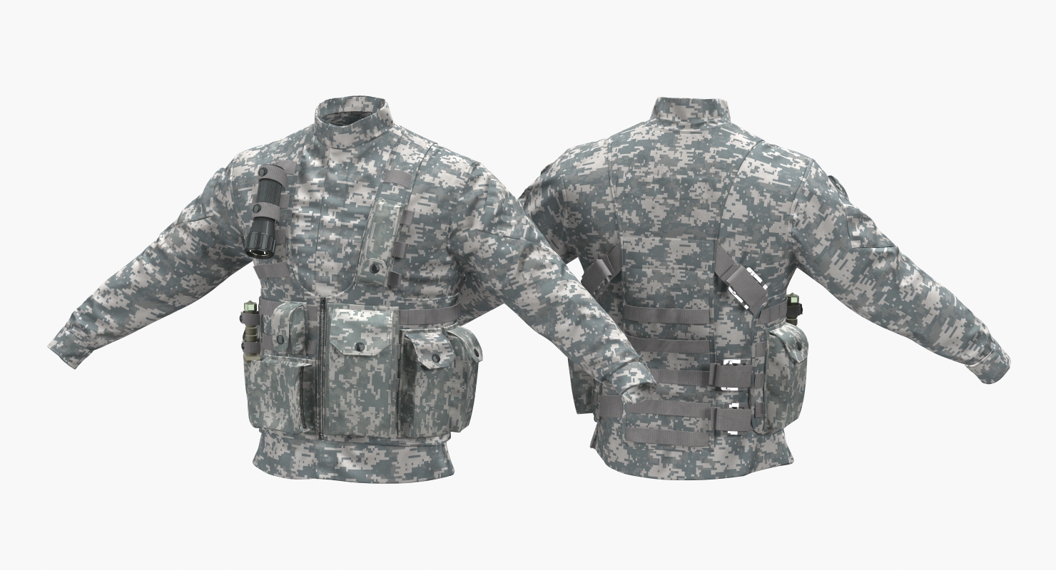 3D model Military Jacket Camo