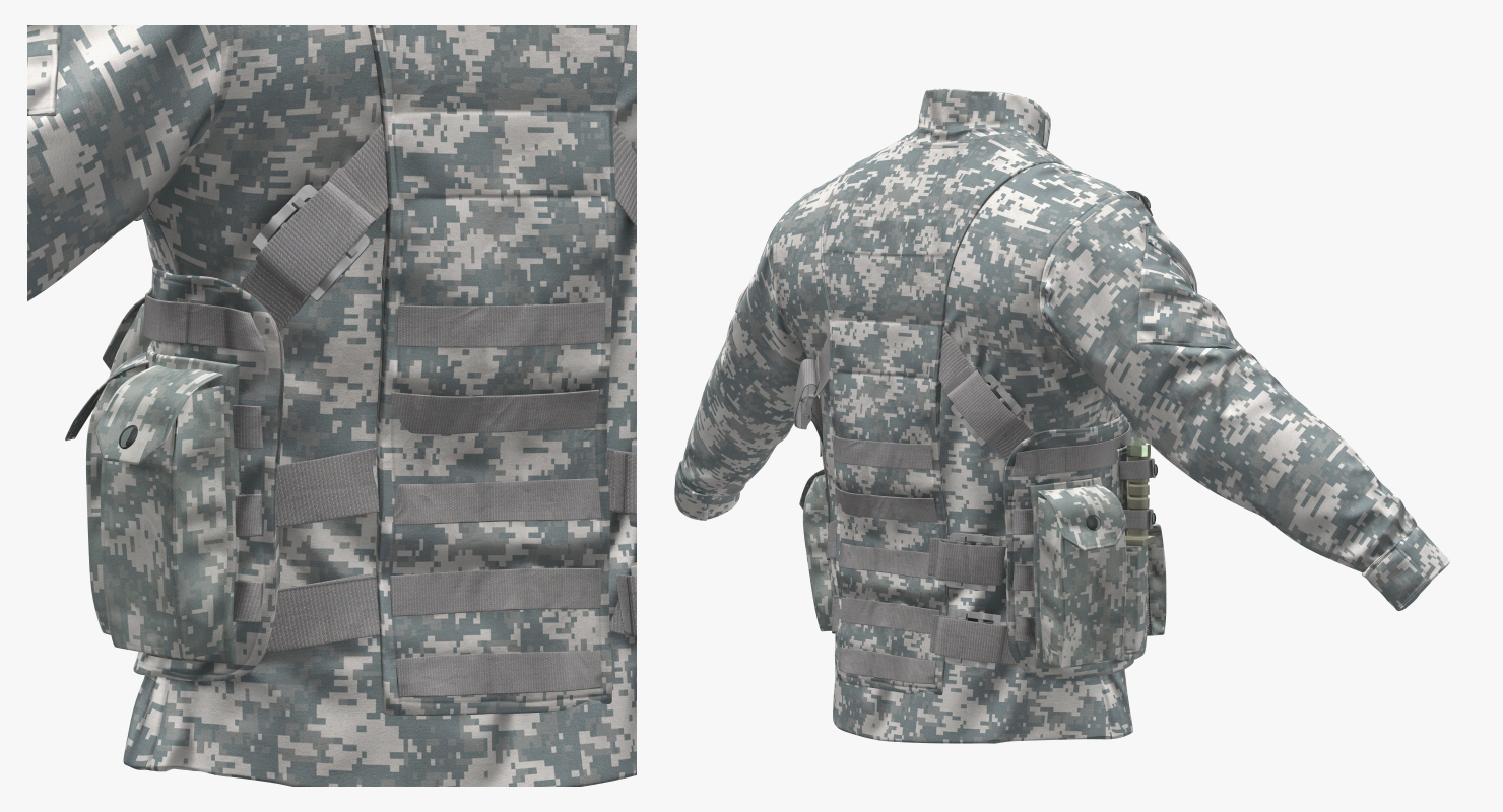 3D model Military Jacket Camo