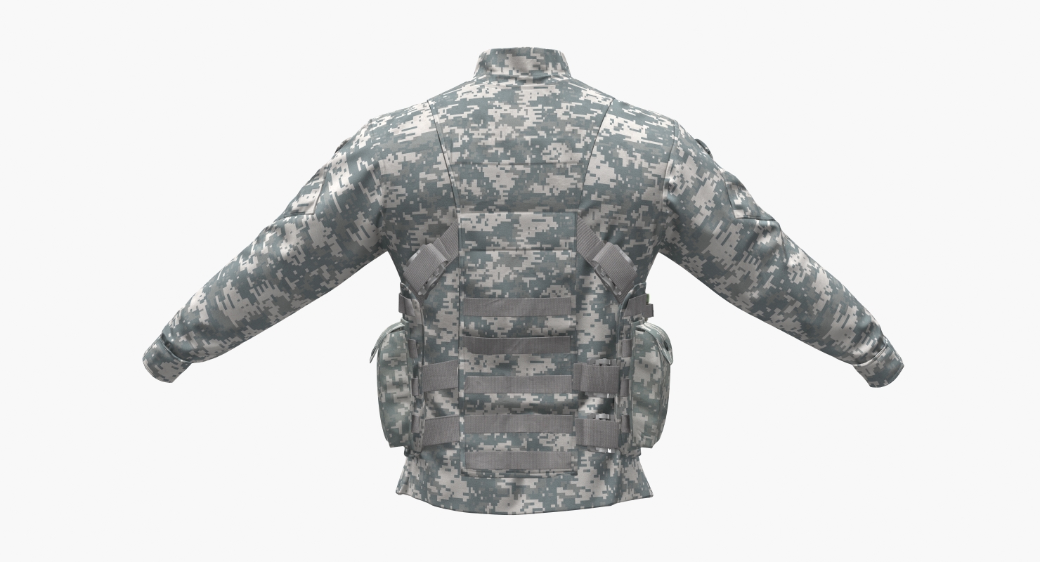 3D model Military Jacket Camo