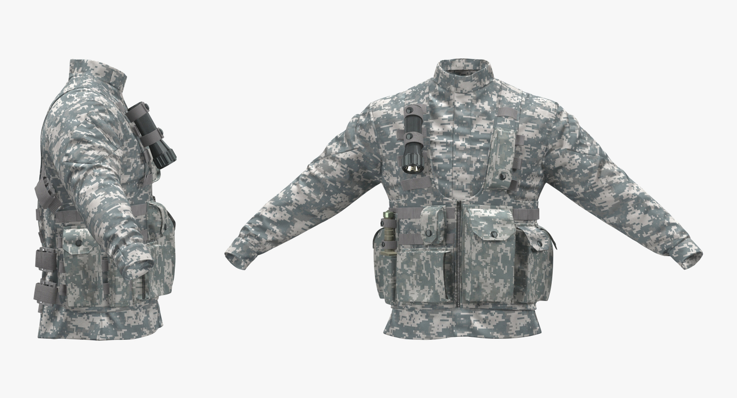 3D model Military Jacket Camo