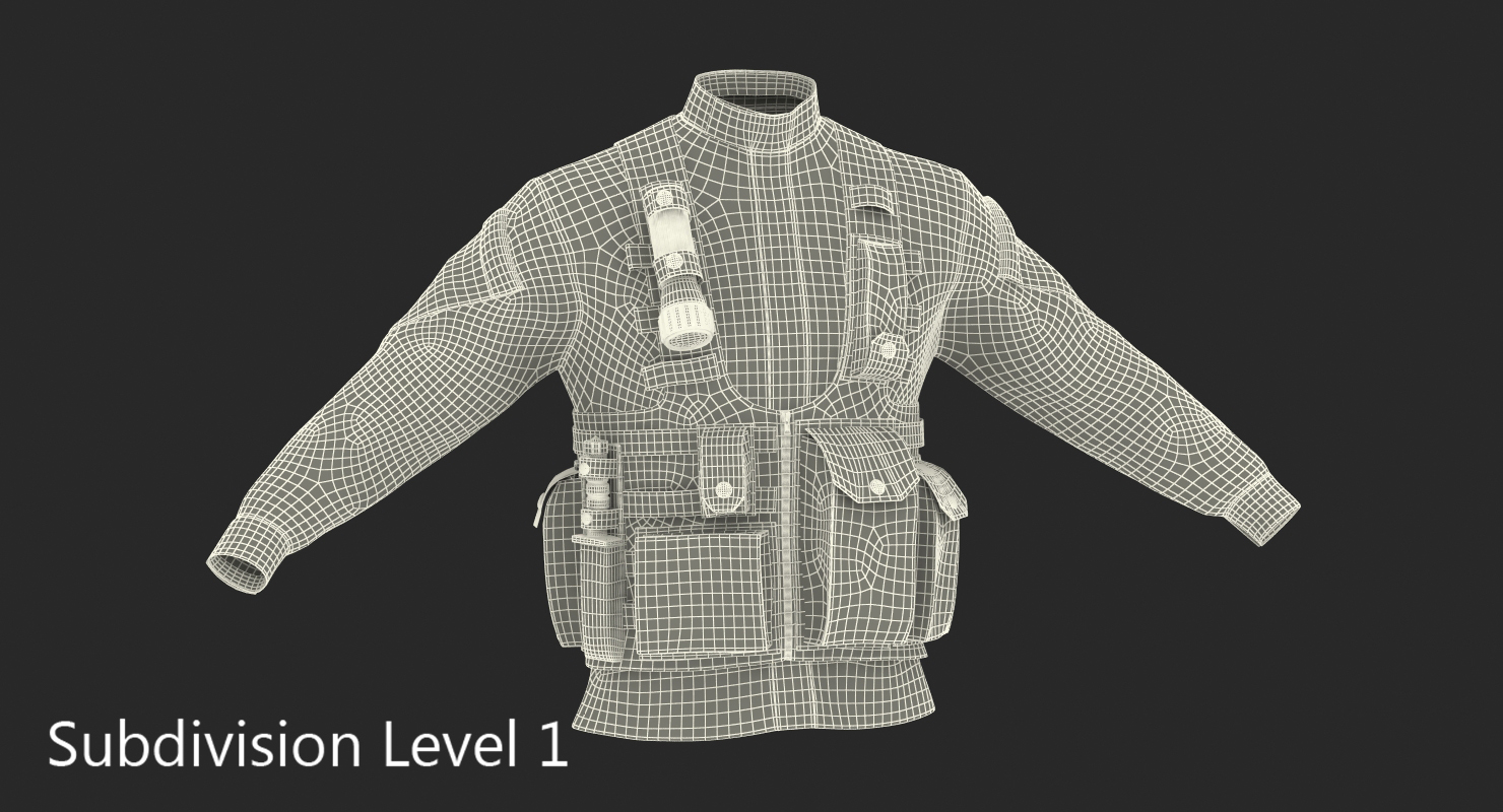 3D model Military Jacket Camo