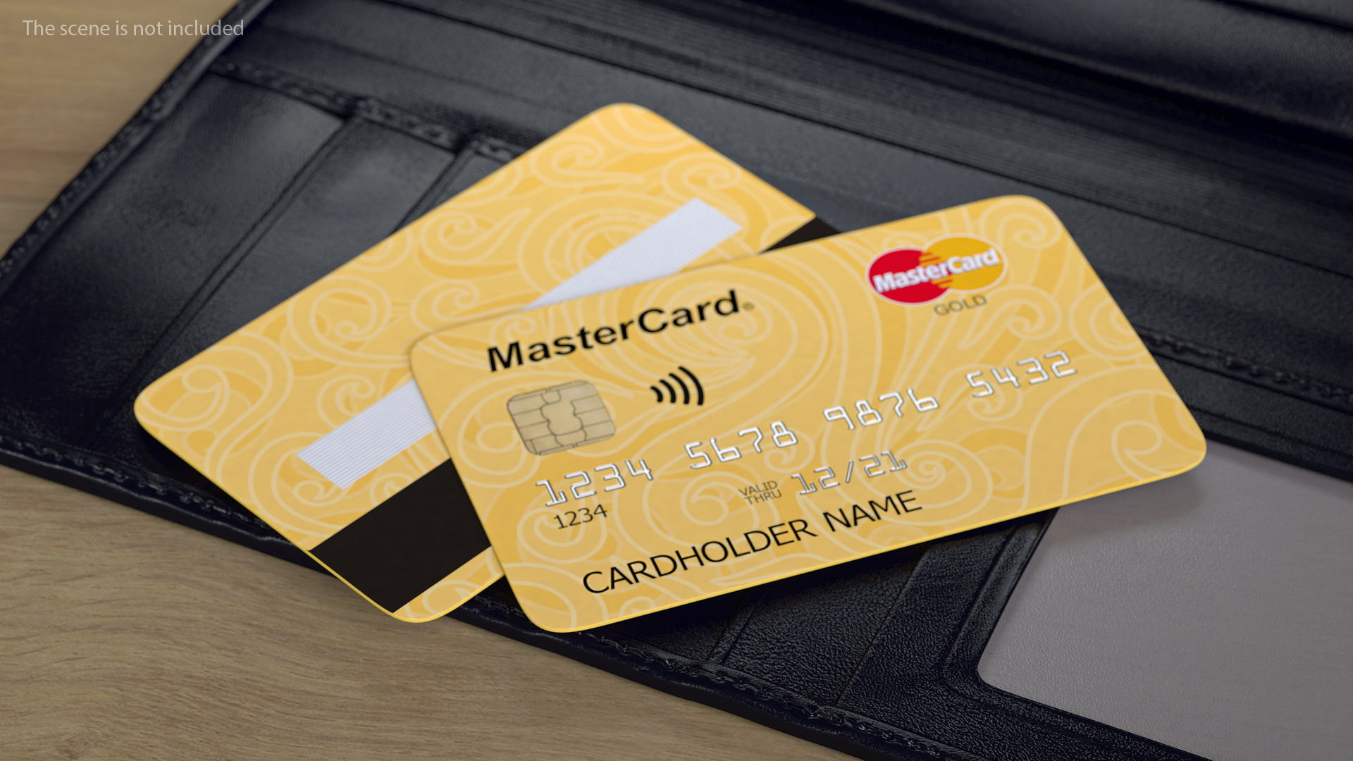 MasterCard Gold Credit Card 3D