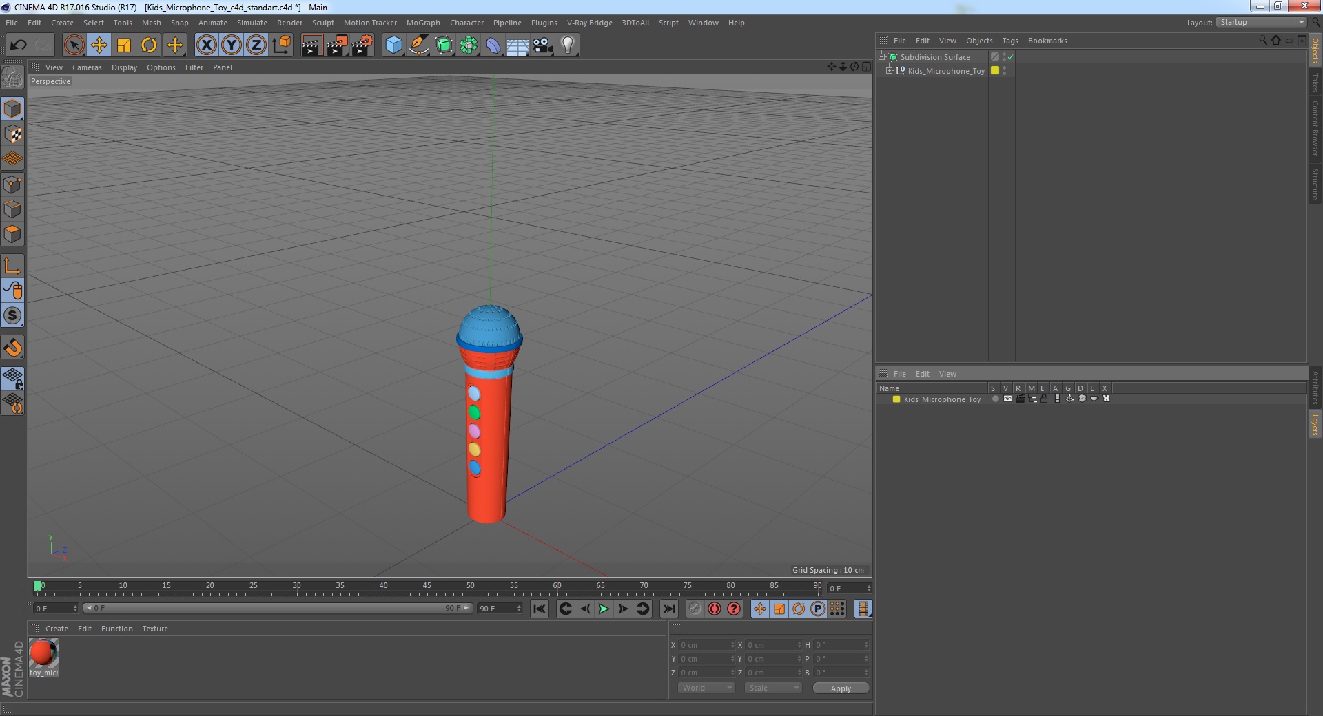Kids Microphone Toy 3D model