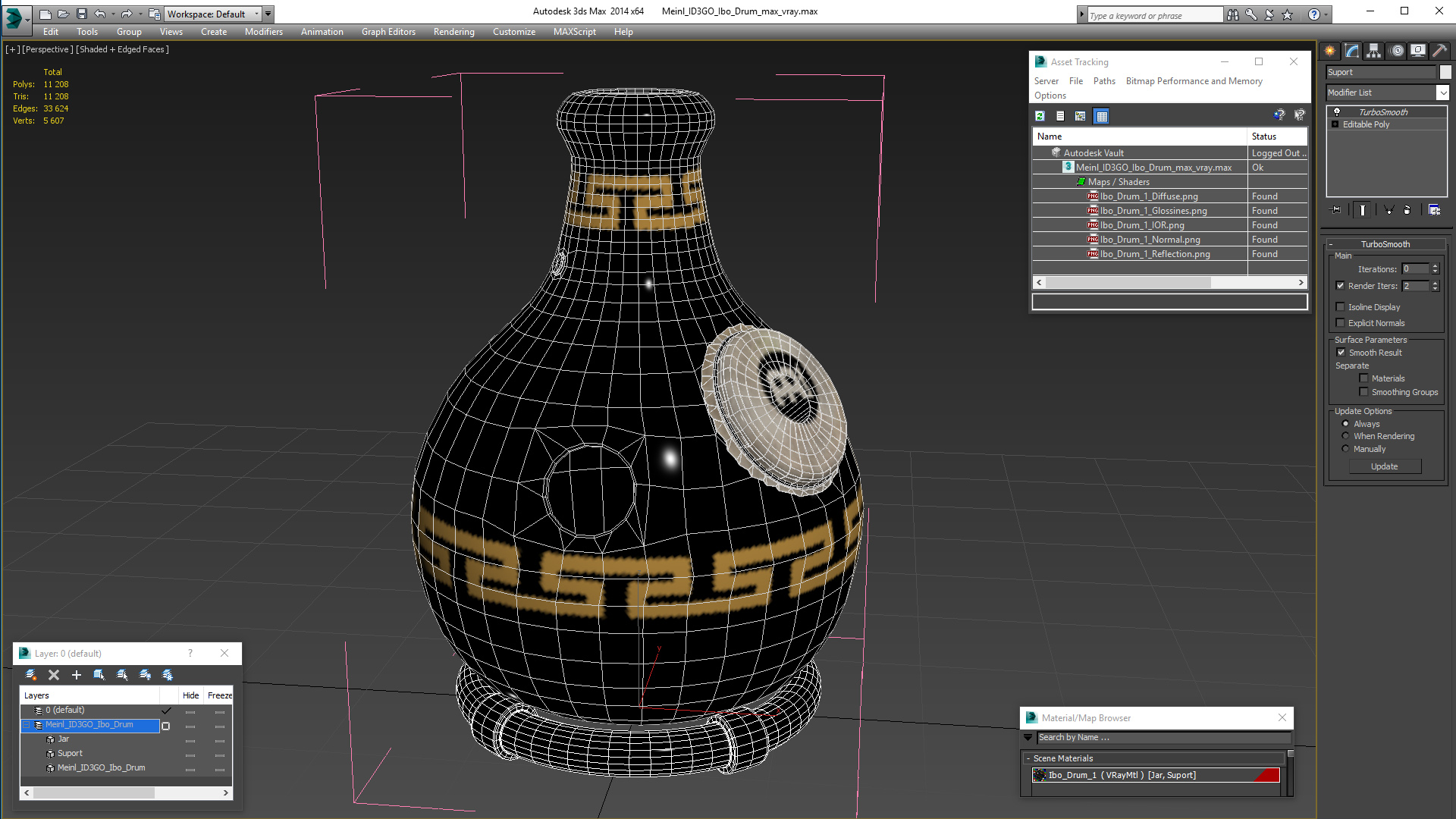 3D model Meinl ID3GO Ibo Drum