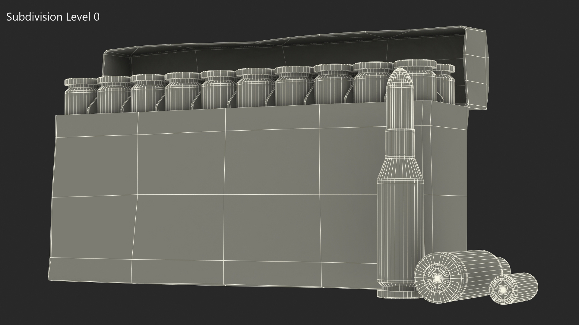 3D model Box of 5_6x39 220 Russian Cartridge