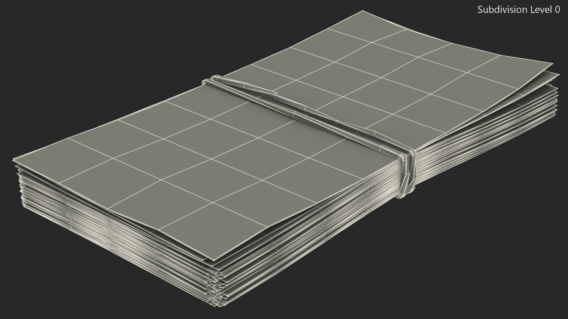 Stack of Chinese 10 Yuan 2019 Banknotes 3D model